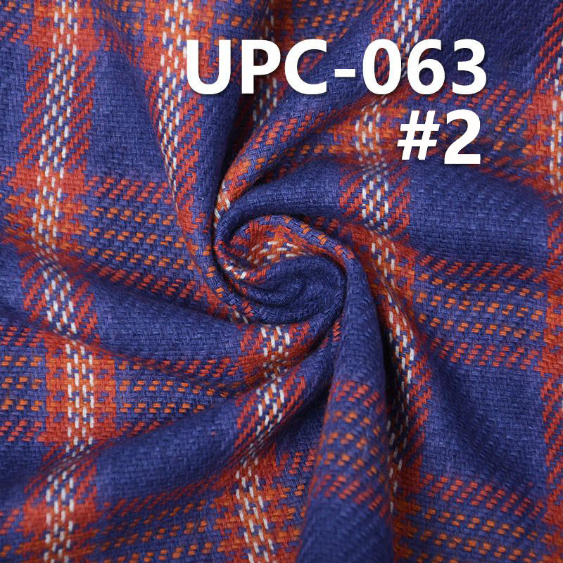 242g/m² 100% Cotton Yarn-Dyed Fleece Check Dyed  Fabric |Pants, Skirts, Casual Wear Material