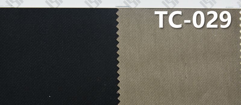 T/C Twill Fabric | 300g/m² Poly-Cotton Dyed Cloth | Three-Proof | Workwear Pants and Outdoor Clothing Material