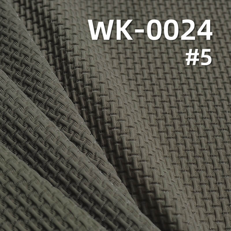 Nylon Stretch Jacquard Fabric | 155g/m² Slub Bubble Crepe | Silky Drape | Women's Tops, Skirts, Pants, Activewear, Yoga Wear