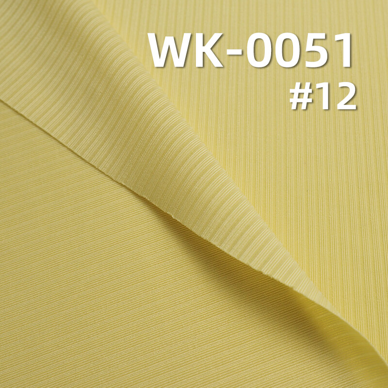 200g/m² Stretch Polyester Fabric | Cooling Ribbed Knit | Double-Sided Fabric | Women's Fashion Tops, Skirts, Pants