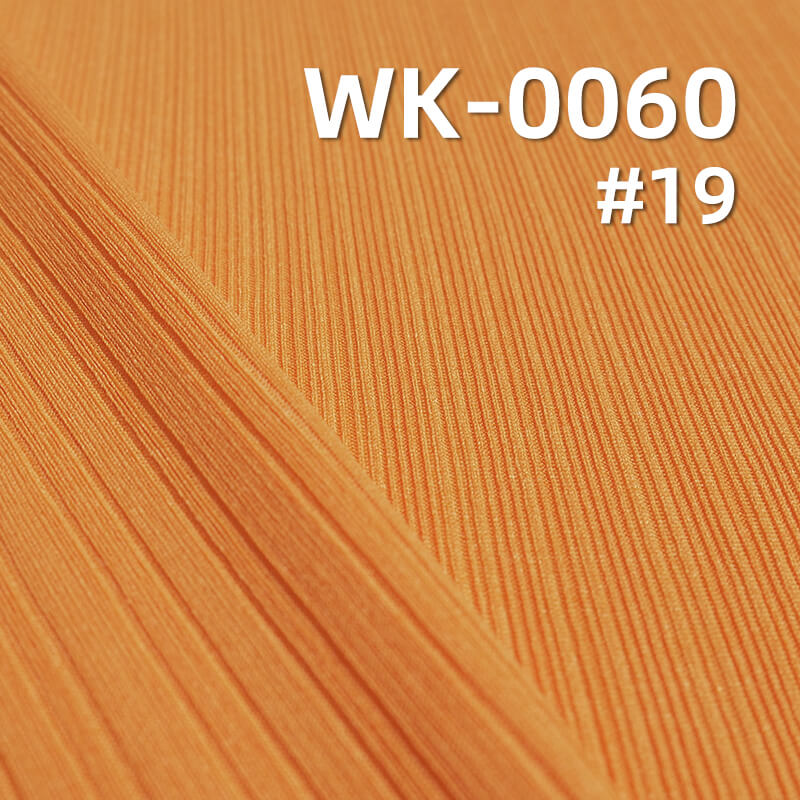 220g/m² Stretch Polyester Knit Fabric | Jacquard Pleated Stripe | Textured Ribbed Knit | Fabric for Pleated Skirts, Layering Tops, Wide-Leg Pants