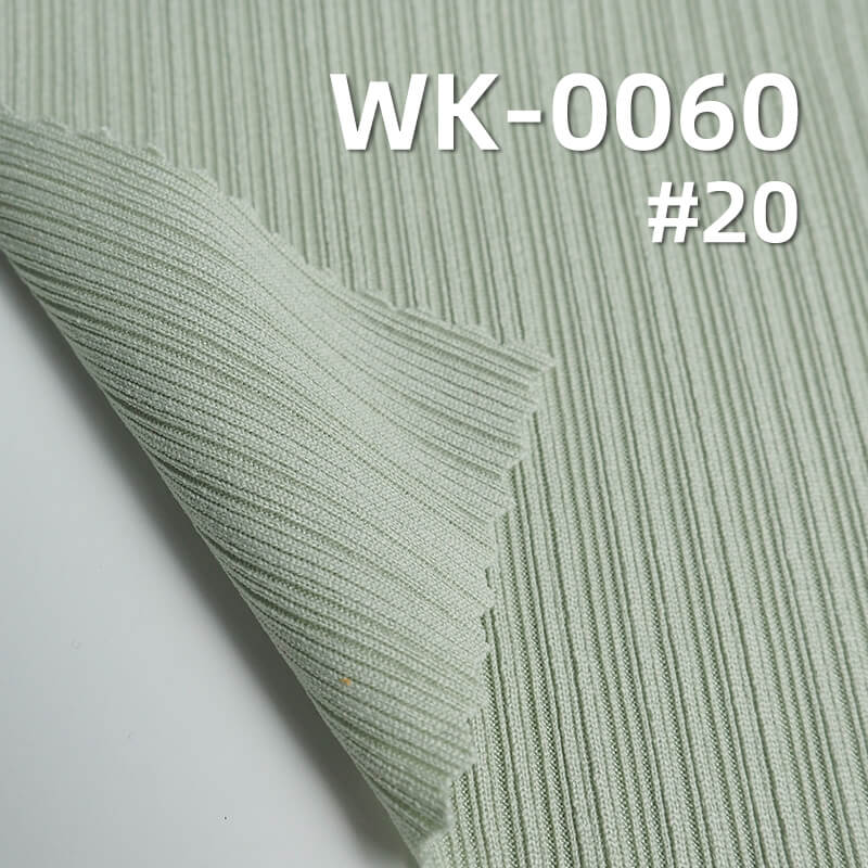 220g/m² Stretch Polyester Knit Fabric | Jacquard Pleated Stripe | Textured Ribbed Knit | Fabric for Pleated Skirts, Layering Tops, Wide-Leg Pants