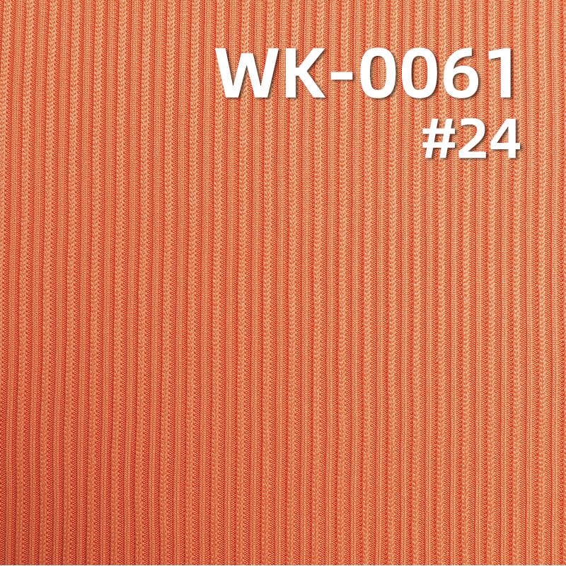 240g/m² Polyester Knitted Fabric | Floral Ribbed Stripes | Double-Sided Skin-Friendly Fabric | Base Layer Tops, Skirts, Pants, Casual Wear