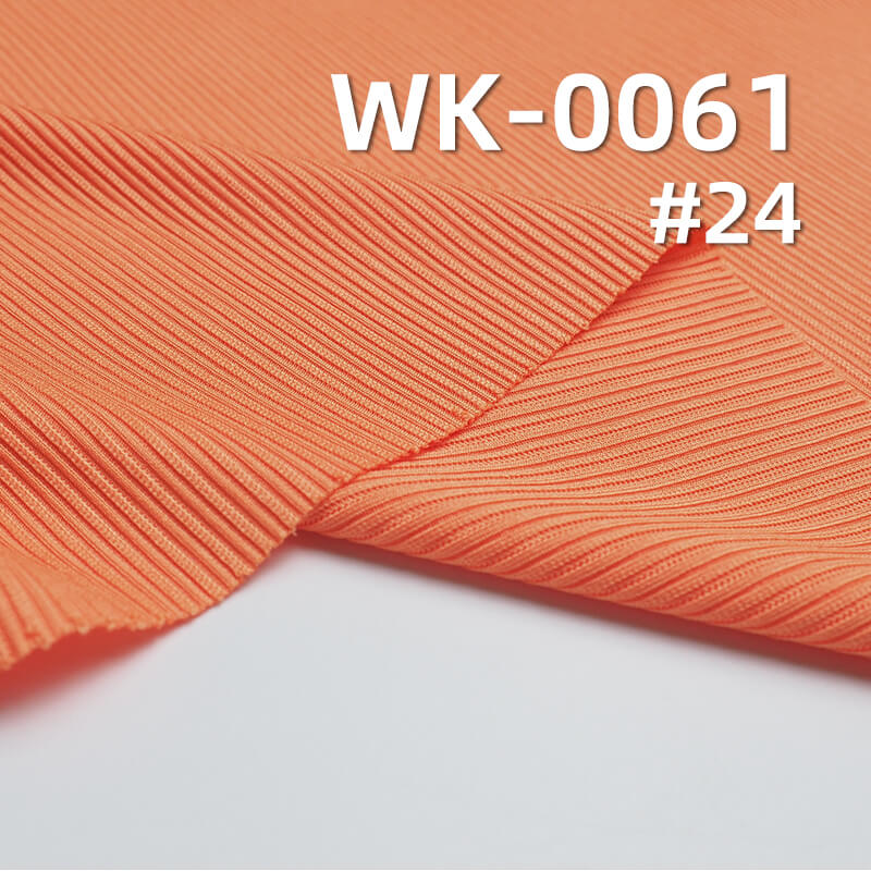 240g/m² Polyester Knitted Fabric | Floral Ribbed Stripes | Double-Sided Skin-Friendly Fabric | Base Layer Tops, Skirts, Pants, Casual Wear