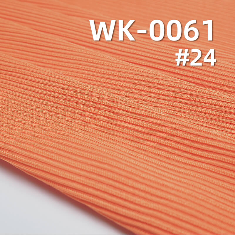 240g/m² Polyester Knitted Fabric | Floral Ribbed Stripes | Double-Sided Skin-Friendly Fabric | Base Layer Tops, Skirts, Pants, Casual Wear