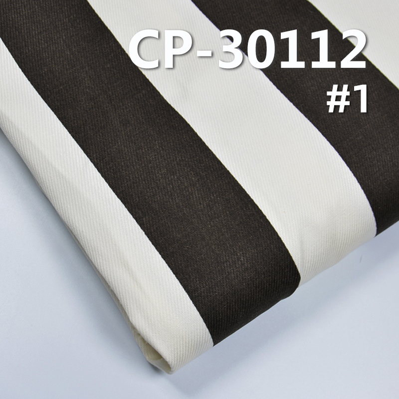 100% Cotton Striped Print Fabric | 260g/m2 Twill Print Fabric | Fabric for Trousers, Skirts, Jackets
