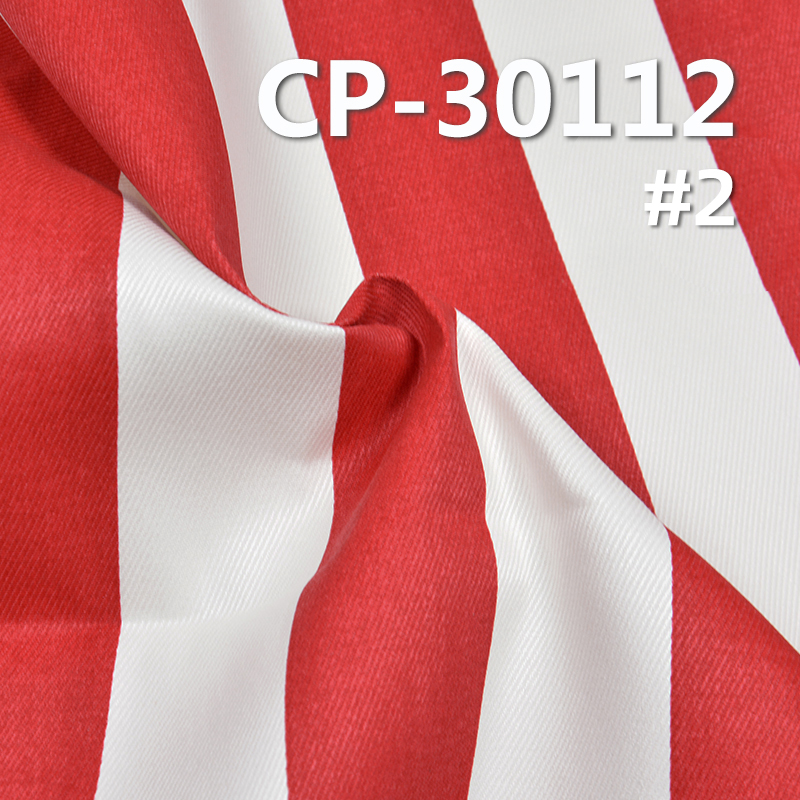 100% Cotton Striped Print Fabric | 260g/m2 Twill Print Fabric | Fabric for Trousers, Skirts, Jackets