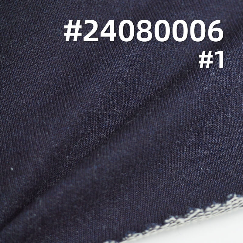 380g/m² Cotton Stretch Knit Denim | Indigo Loop Knit Denim for Fall/Winter | Fabric for Jeans & Jackets