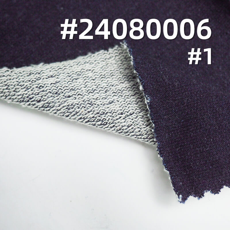 380g/m² Cotton Stretch Knit Denim | Indigo Loop Knit Denim for Fall/Winter | Fabric for Jeans & Jackets