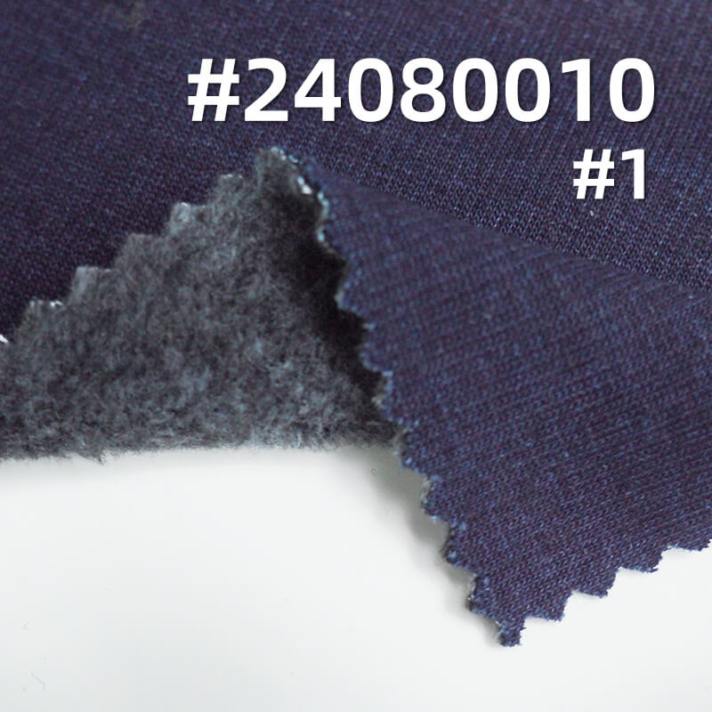 430g/m² Stretch Knit Denim | Fleece-Lined Indigo Denim | Winter Fabric for Jeans & Jackets