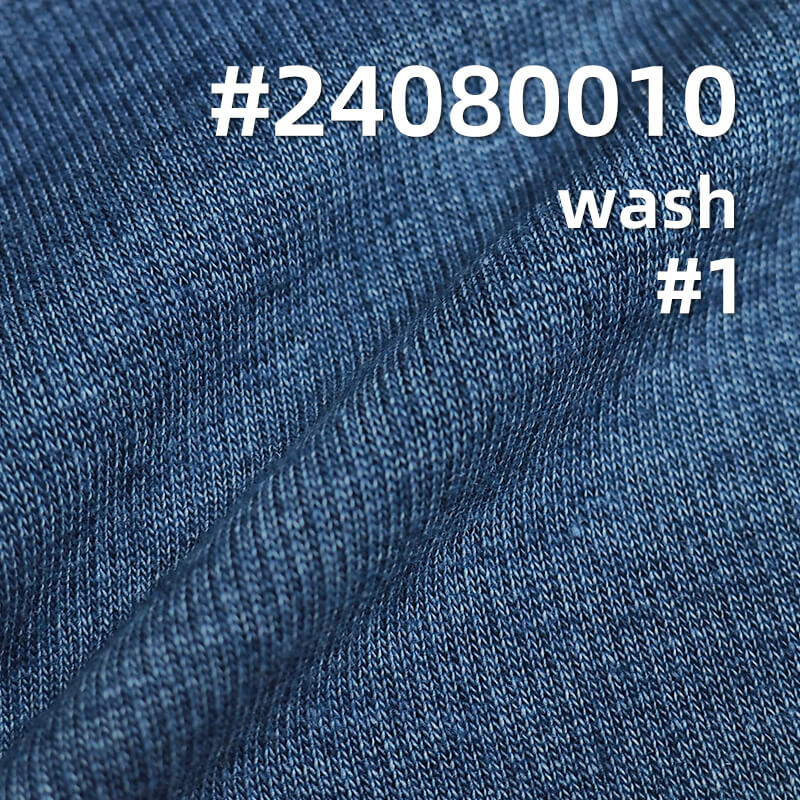430g/m² Stretch Knit Denim | Fleece-Lined Indigo Denim | Winter Fabric for Jeans & Jackets