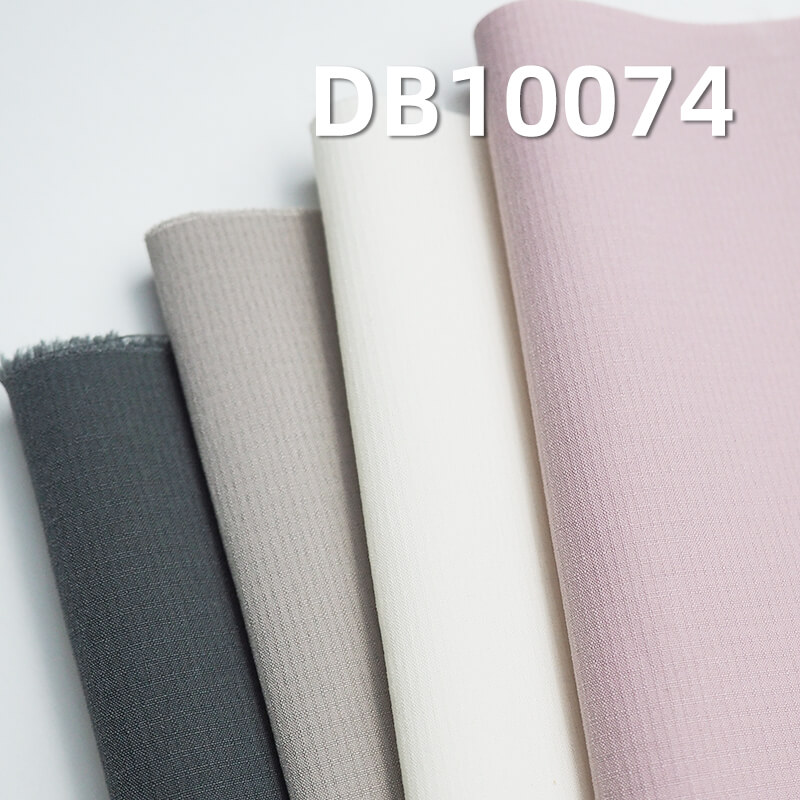 T400 Stretch Dyed Fabric | 130g/m² Double-Line Grid Cool Silk Cotton | Polyester Grid Fabric | Water-Resistant and Anti-Static | Fabric for Outdoor Jackets, Windbreakers, Coats