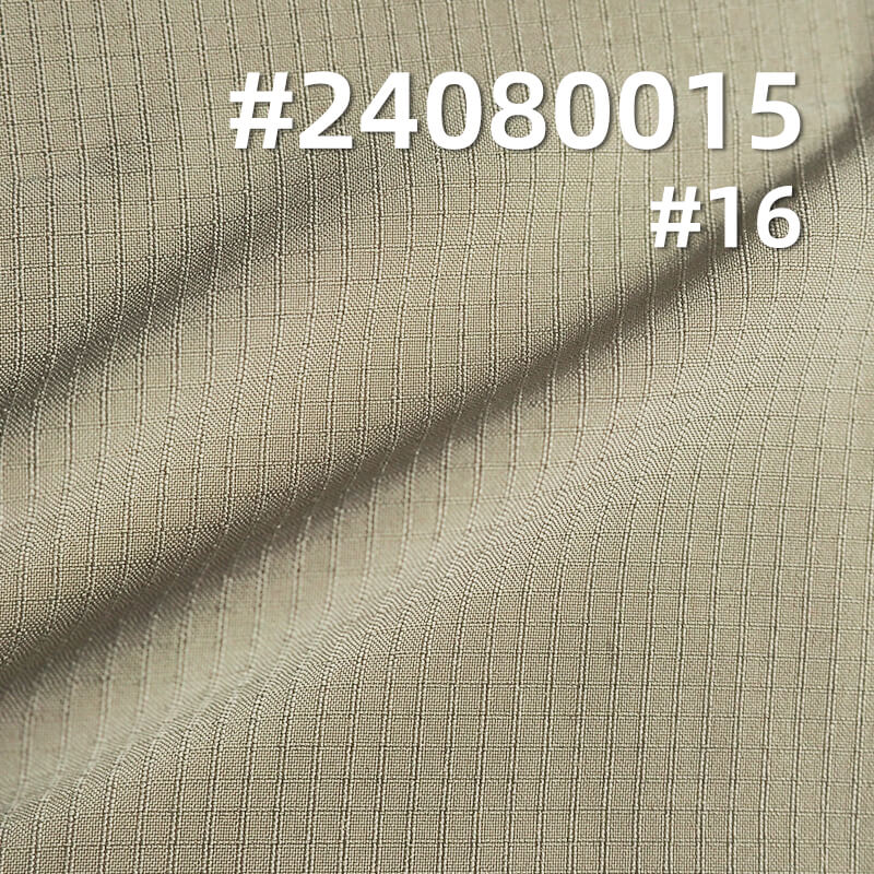 75D Four-Way Polyester Gingham Fabric | 135g/m² Waterproof Stretch | Outdoor Wear, Casual Sportswear, Windbreaker Material