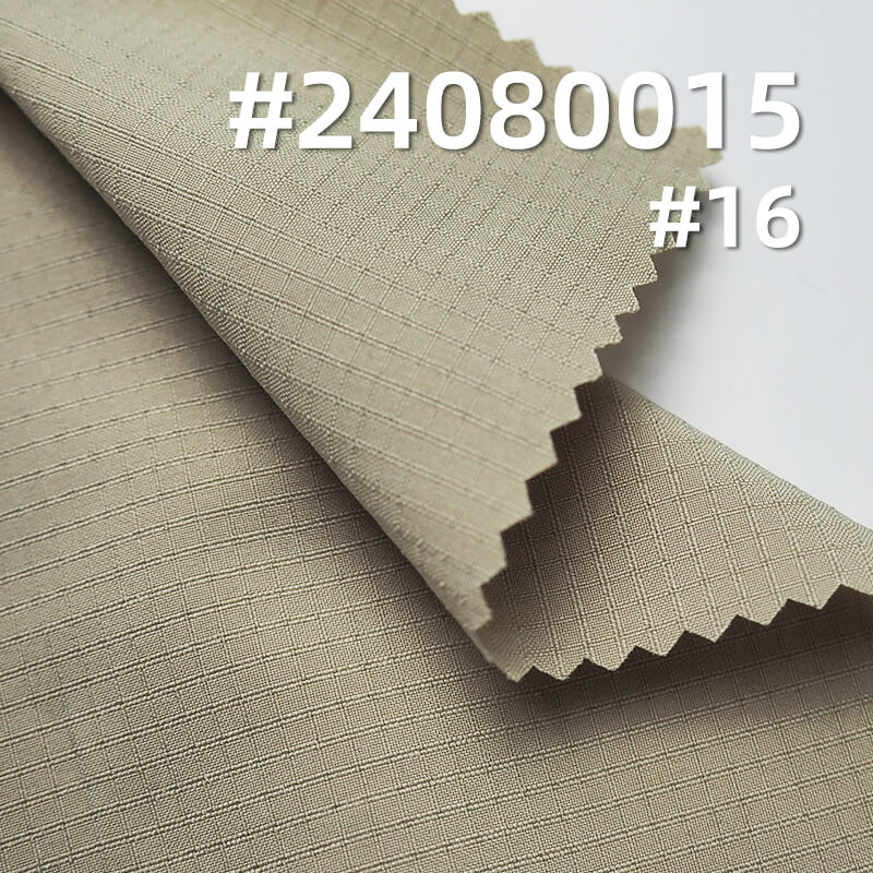 75D Four-Way Polyester Gingham Fabric | 135g/m² Waterproof Stretch | Outdoor Wear, Casual Sportswear, Windbreaker Material