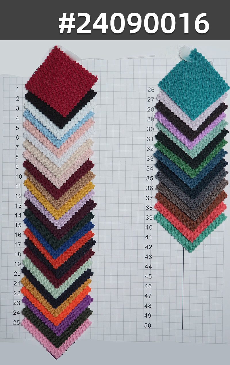 230g/m² Polyester Stretch Knit Fabric | Twill Bubble Crepe | 3D Jacquard Stretch Crepe | Skirts, Tops, Women's Apparel Material