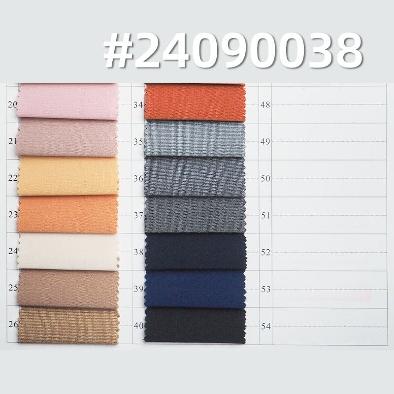 187g/m² Polyester-Rayon Four-Way Stretch Dyed Fabric | Plain Weave Microfiber | TR Gabardine | Wrinkle-Resistant |Skirt, Suit, Uniform,Set Fabric