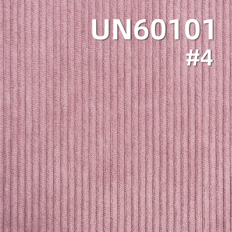 285g/m² Polyester Knit Corduroy | 8 W Straight Stripe Fabric |Hats, Pants, Skirts, Outerwear  Fabric