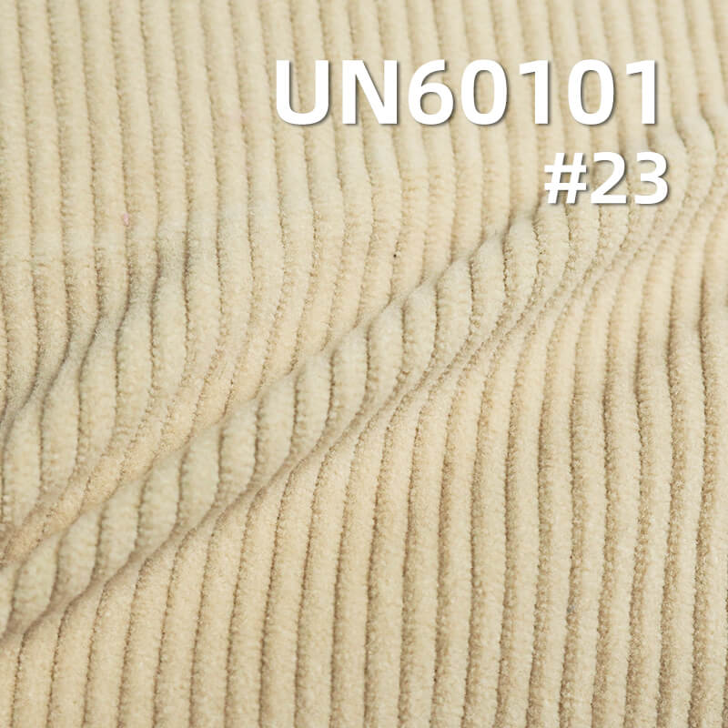 285g/m² Polyester Knit Corduroy | 8 W Straight Stripe Fabric |Hats, Pants, Skirts, Outerwear  Fabric
