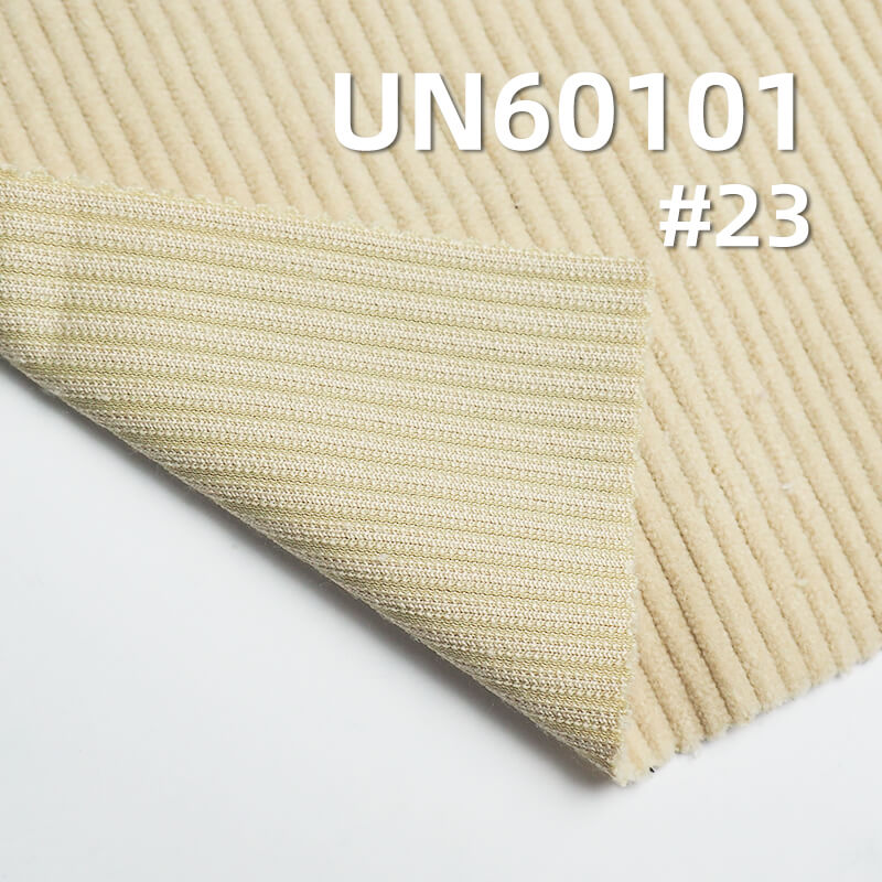 285g/m² Polyester Knit Corduroy | 8 W Straight Stripe Fabric |Hats, Pants, Skirts, Outerwear  Fabric