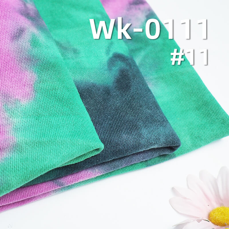 CVC Sweatshirt Knit Fabric | Tie-Dye & Colorful Tie-Dye Fabric | 320g/m² T/C Fabric | Activewear, Hoodie, Outerwear Material