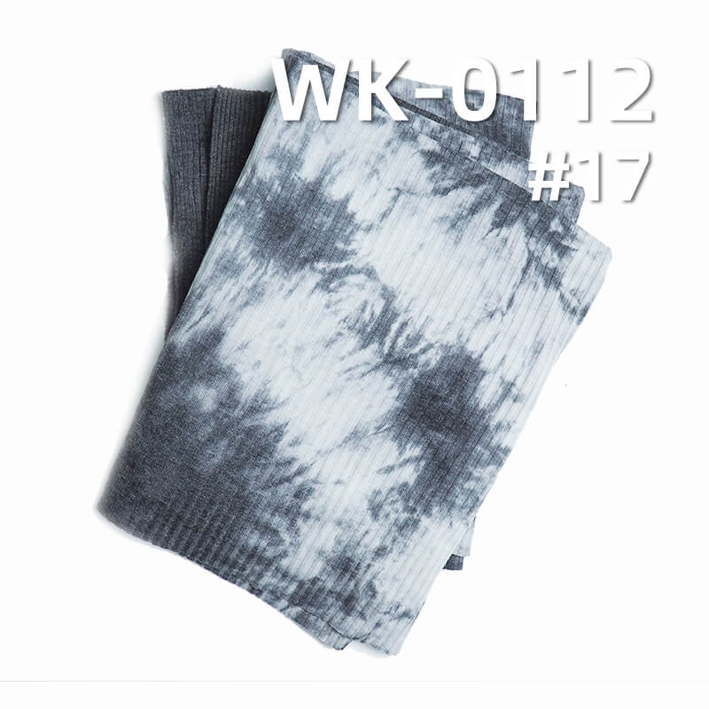 Knit 4:3 Ribbed Fabric |Tie-Dye & Colorful Ribbed Knit | 190g/m² T/C Stretch Knit |Women's T-Shirt & Casual Bottoms Fabric