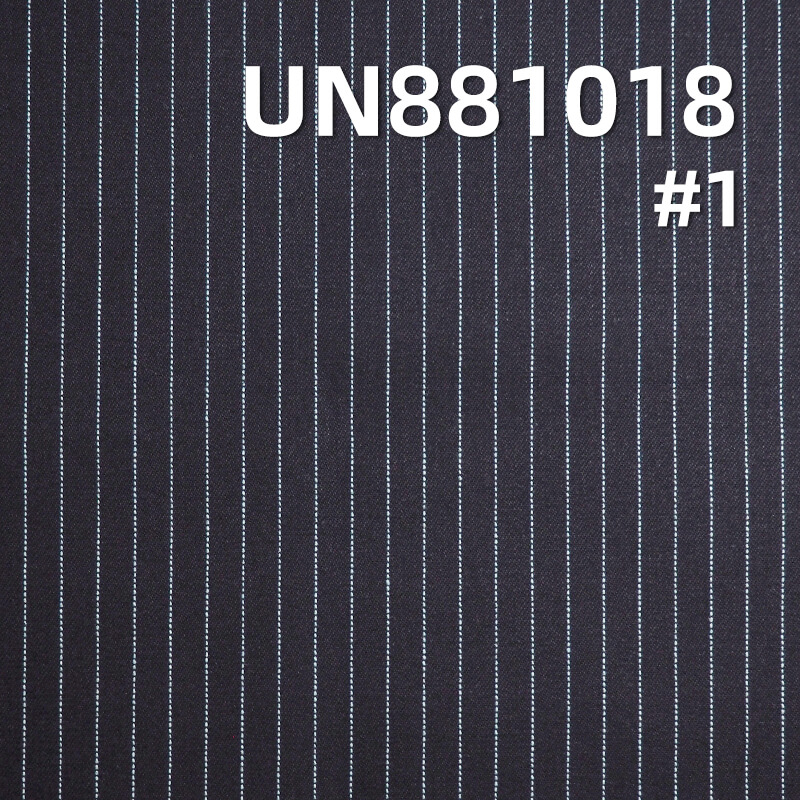 Striped Denim Fabric | 13 oz 100% Cotton Denim | Warp Black Weft Denim | 2/1“S" Twill | Denim for Jeans & Jackets