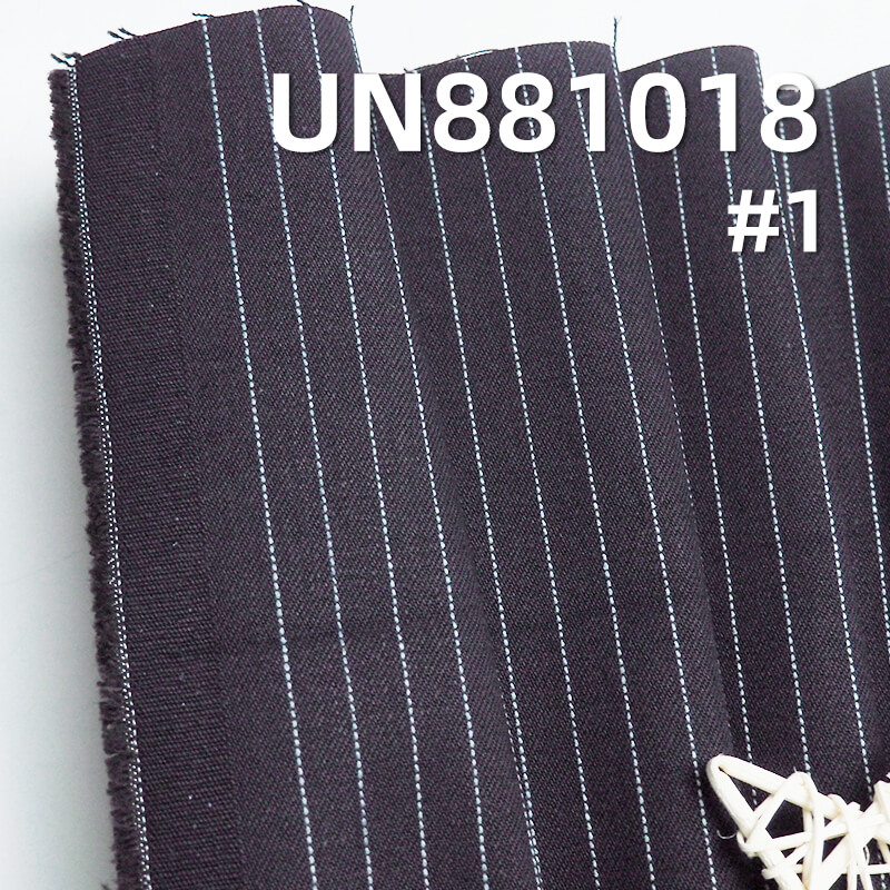 Striped Denim Fabric | 13 oz 100% Cotton Denim | Warp Black Weft Denim | 2/1“S" Twill | Denim for Jeans & Jackets