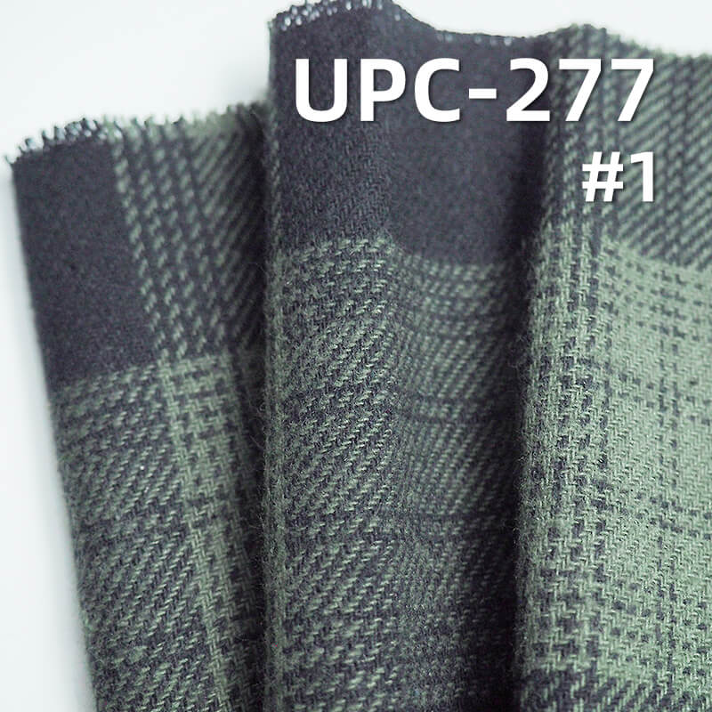 300g/m² Yarn-Dyed Plaid Fabric | 100% Cotton Double-Sided Fleece | Fall-Winter Skirt & Shirt Material