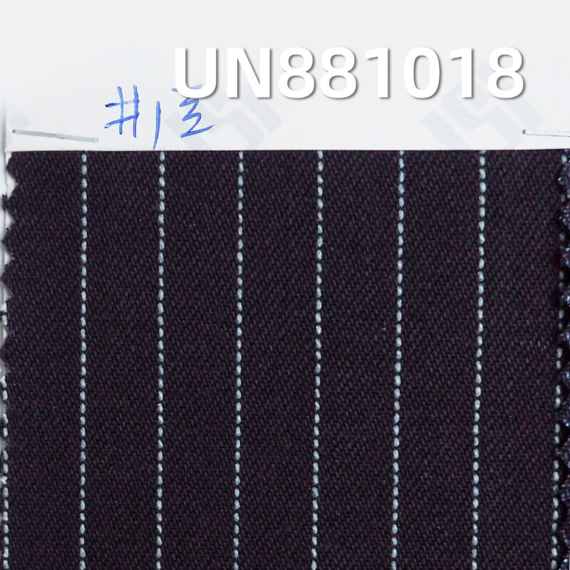 Striped Denim Fabric | 13 oz 100% Cotton Denim | Warp Black Weft Denim | 2/1“S" Twill | Denim for Jeans & Jackets