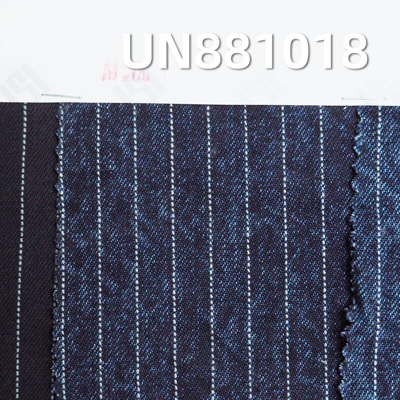 Striped Denim Fabric | 13 oz 100% Cotton Denim | Warp Black Weft Denim | 2/1“S" Twill | Denim for Jeans & Jackets