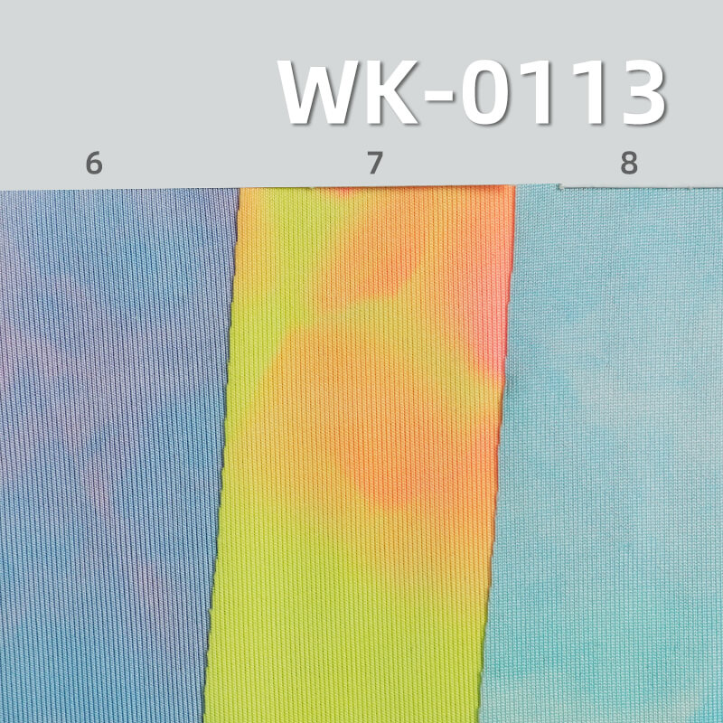 170g/m² Knit Milk Silk Fabric | Tie-Dye Brushed Single Jersey | High Stretch Polyester T-Shirt Fabric | Ideal for Undershirts & Tees