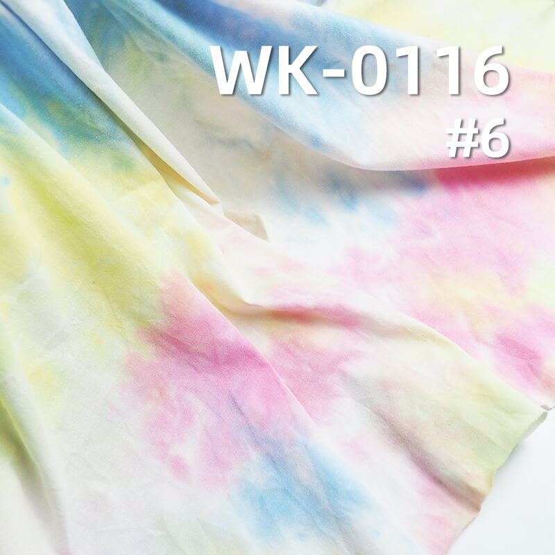 160g/m² Combed Cotton Knit Fabric | 26S Single Jersey Tie-Dye T-Shirt & Undershirt Material