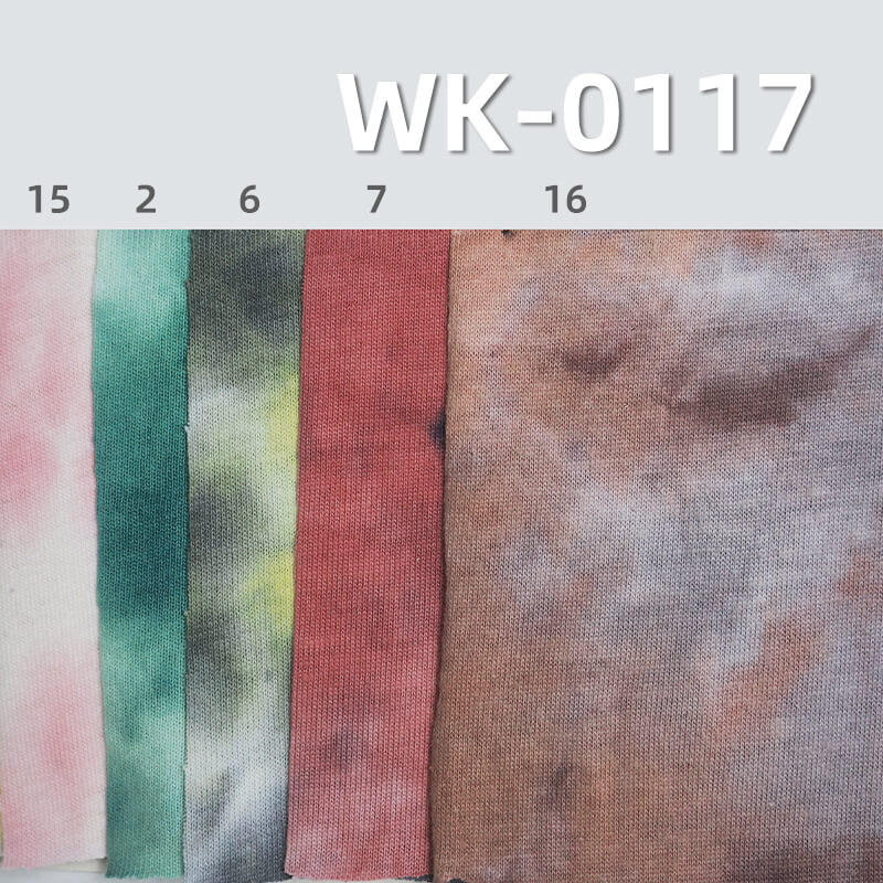 180g/m² Combed Cotton Knit Fabric | 21S Single Jersey Tie-Dye T-Shirt & Undershirt Material