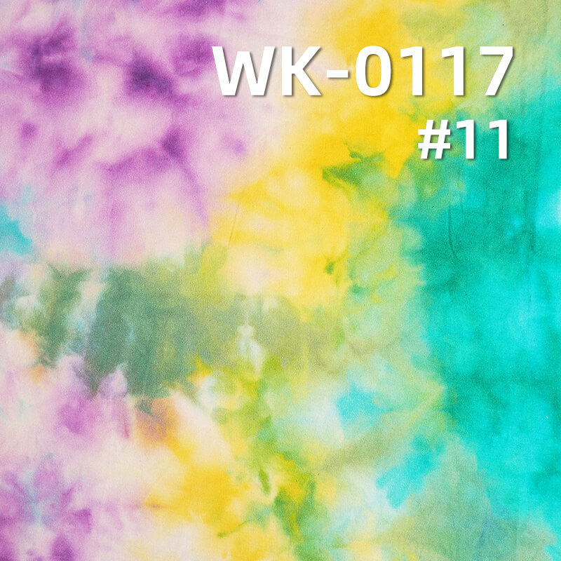 180g/m² Combed Cotton Knit Fabric | 21S Single Jersey Tie-Dye T-Shirt & Undershirt Material
