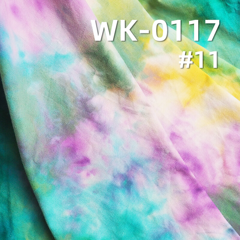 180g/m² Combed Cotton Knit Fabric | 21S Single Jersey Tie-Dye T-Shirt & Undershirt Material