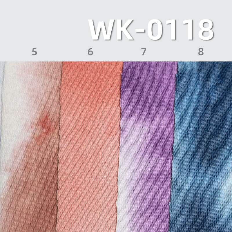 230g/m² Combed Cotton Knit Fabric | 32S Double Yarn Tie-Dye T-Shirt & Undershirt Material