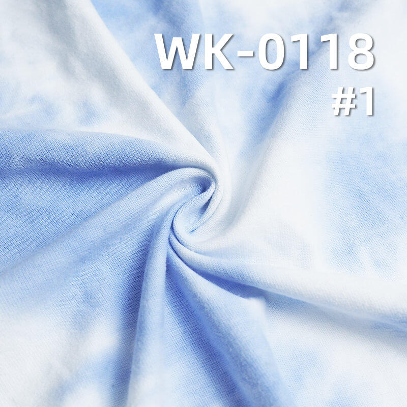 230g/m² Combed Cotton Knit Fabric | 32S Double Yarn Tie-Dye T-Shirt & Undershirt Material