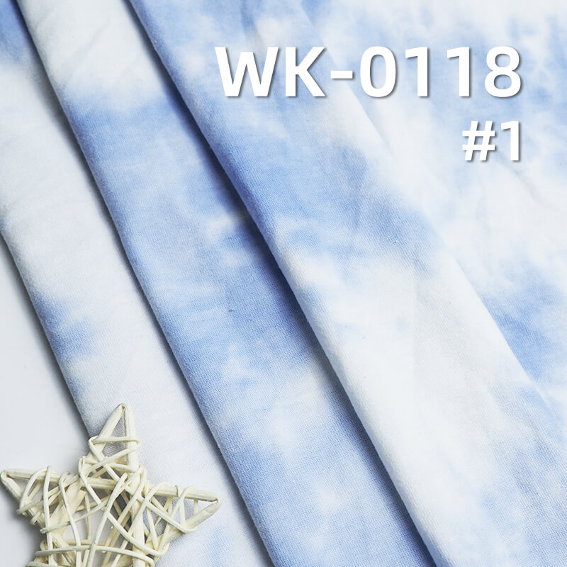 230g/m² Combed Cotton Knit Fabric | 32S Double Yarn Tie-Dye T-Shirt & Undershirt Material