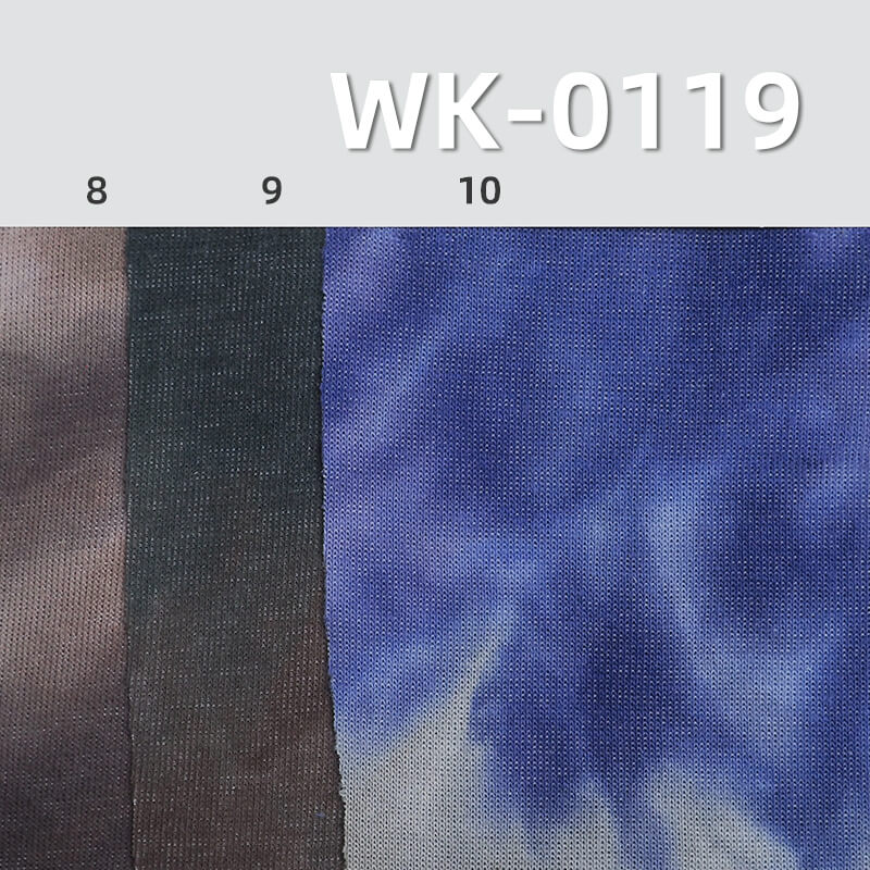 Mamba Cotton Knit Fabric | Tie-Dye Ribbed Fabric | 260g/m² Cotton-Polyester Knit for T-Shirt & Sweatshirts