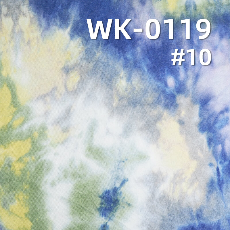 Mamba Cotton Knit Fabric | Tie-Dye Ribbed Fabric | 260g/m² Cotton-Polyester Knit for T-Shirt & Sweatshirts