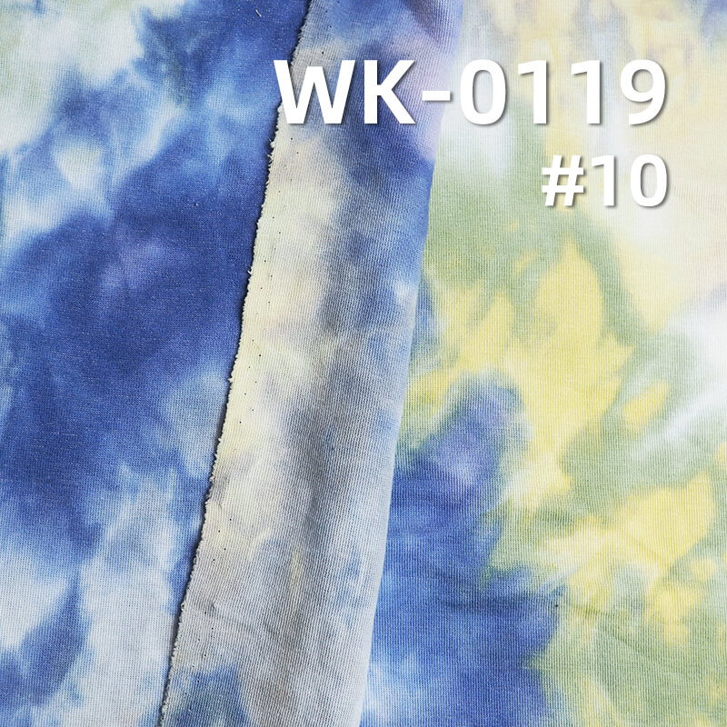 Mamba Cotton Knit Fabric | Tie-Dye Ribbed Fabric | 260g/m² Cotton-Polyester Knit for T-Shirt & Sweatshirts