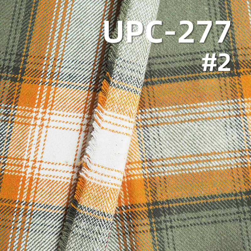 300g/m² Yarn-Dyed Plaid Fabric | 100% Cotton Double-Sided Fleece | Fall-Winter Skirt & Shirt Material