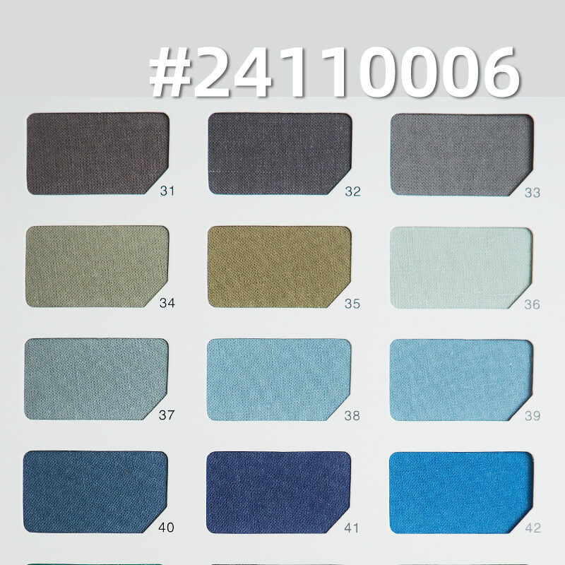 850# Ramie Cotton Sand Wash | 120g/m² Plain Dyed Fabric | Solid Wash Ramie Cotton for Pants, Skirts,Shirts