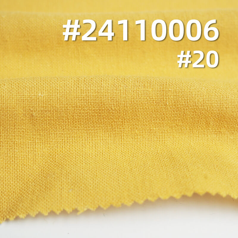 850# Ramie Cotton Sand Wash | 120g/m² Plain Dyed Fabric | Solid Wash Ramie Cotton for Pants, Skirts,Shirts