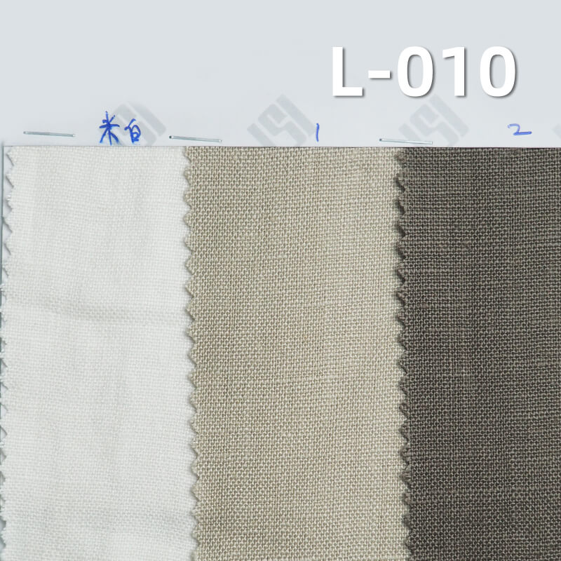 Pure Linen Dyed Fabric | 260g/m² Solid Color Linen | Plain Weave Linen | Hanfu, Dresses, Pants, Shirt Fabric