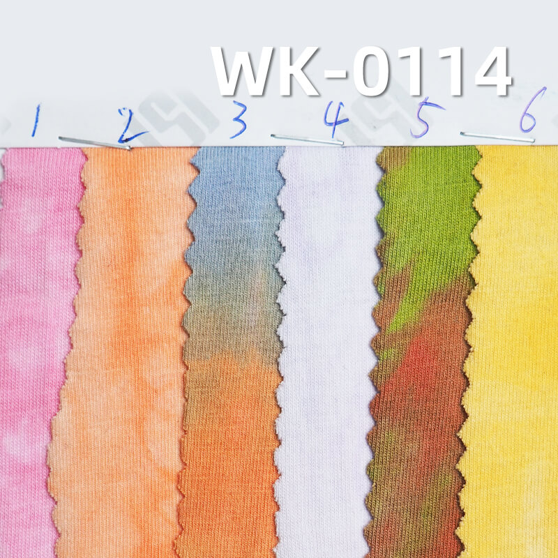 170g/m² Cotton Stretch Knit Fabric | Tie-Dye & Color-Dye Jersey | T-Shirt & Undershirt Fabric