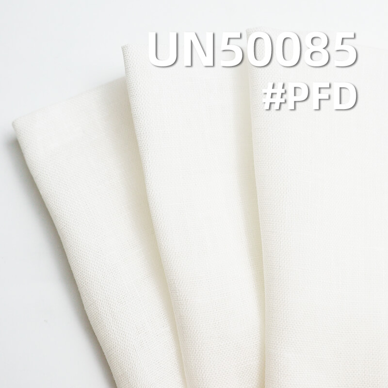 Linen Cotton Blend Fabric | 90g/m² Solid Plain Weave | Spring-Summer Dyed Fabric for Dresses, Tops, Hanfu