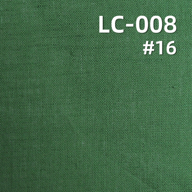 Linen Cotton Plain Weave Fabric | 140g/m² Spring-Summer Dyed Fabric | Rustic Style for Dresses, Tops,Apparel