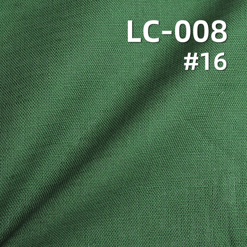 Linen Cotton Plain Weave Fabric | 140g/m² Spring-Summer Dyed Fabric | Rustic Style for Dresses, Tops,Apparel