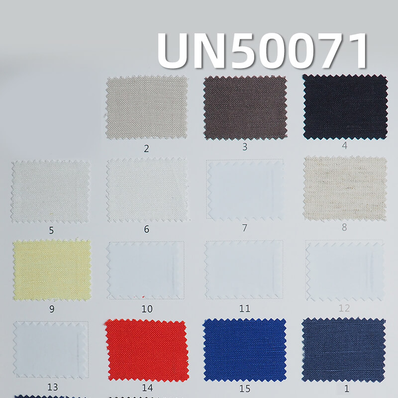 Linen Rayon Dyed Fabric | 185g/m² Woven Linen-Rayon Blend | Solid Color Linen for Hanfu, Skirts, Tops